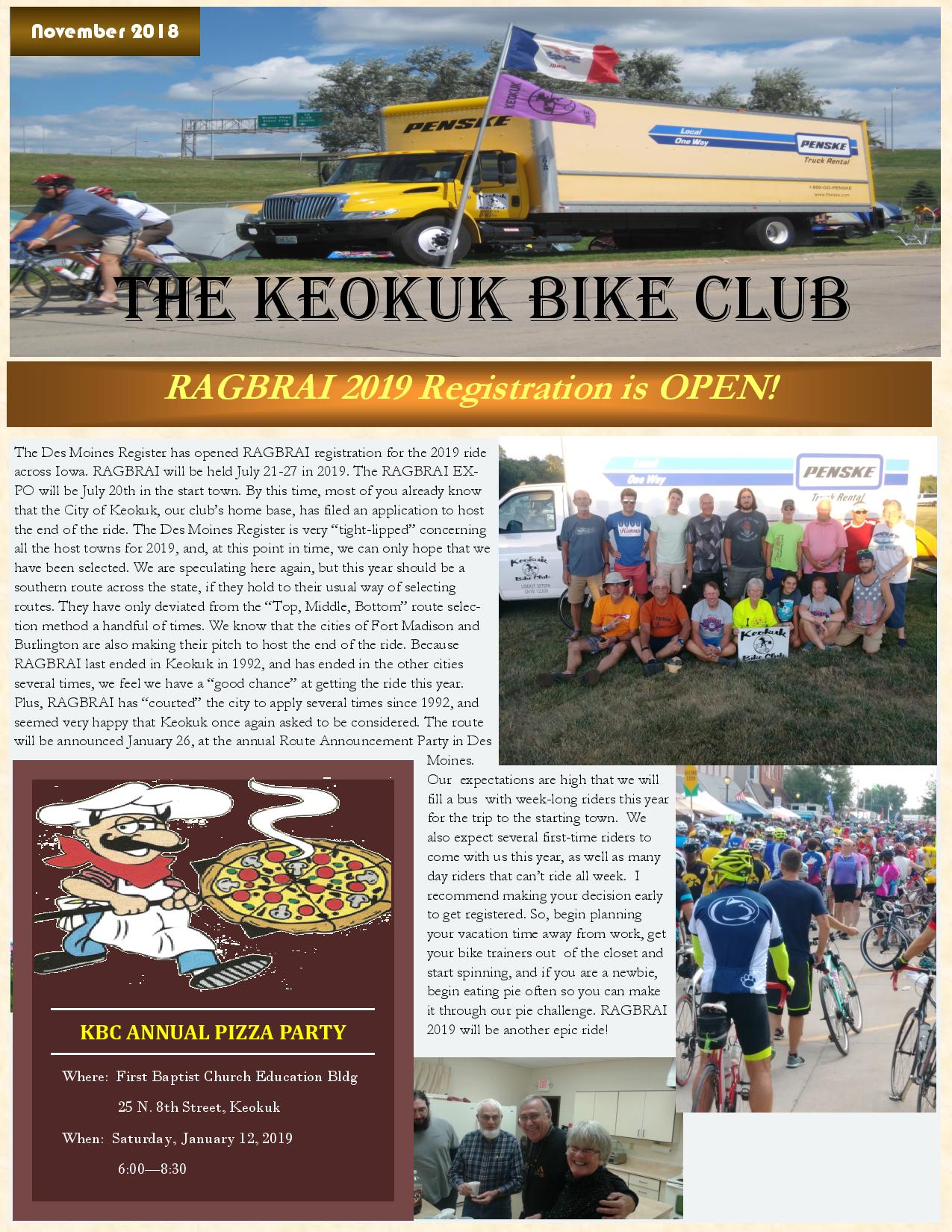 Newsletters Keokuk Bike Club